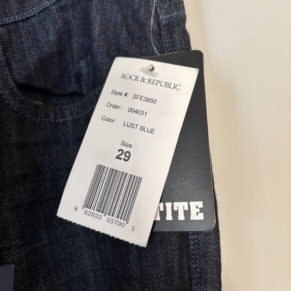 NWT Rock & Republic Sofie Jeans in Lust Blue - Women's Size 29 x 32 Petite - Picture 8 of 15